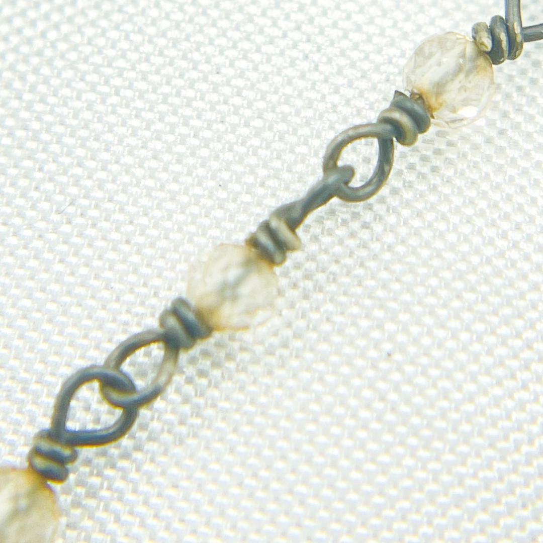 Coated Crystal Oxidized Wire Chain.