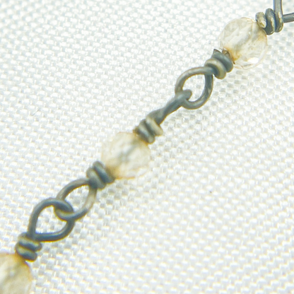 Coated Crystal Oxidized Wire Chain.