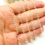 925 Sterling Silver Smooth Disc Chain