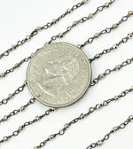 Load image into Gallery viewer, Pyrite Wire Wrapped Beads Chain. SPY3
