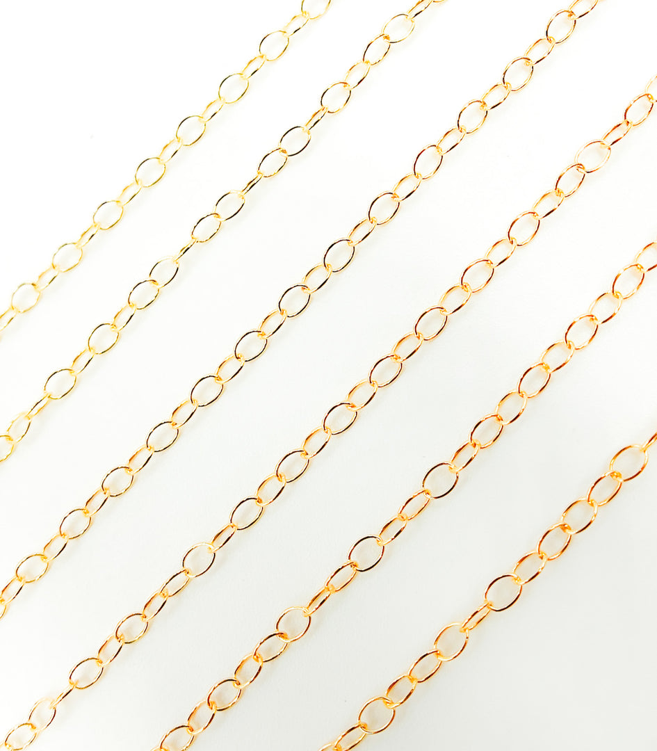 14k Gold Filled Oval Chain. 1310GF