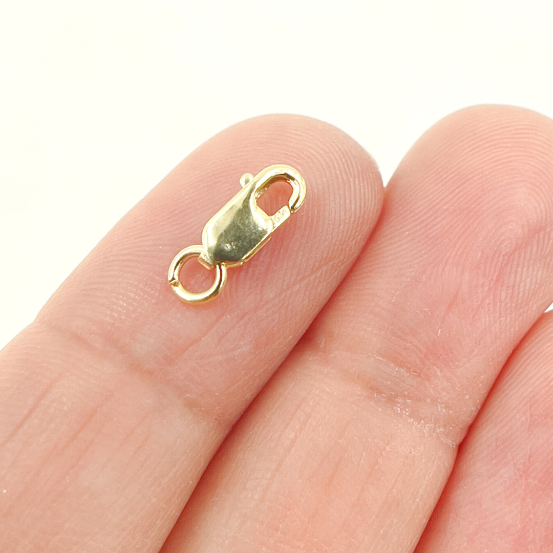14K Solid Gold Lobster Clasp 8.4mm