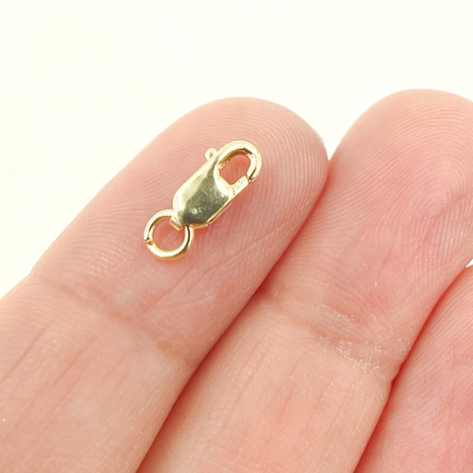 14K Solid Gold Lobster Clasp 8.4mm
