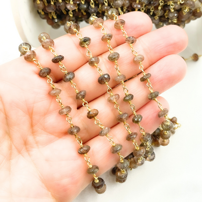 Andalusite Gold Plated Wire Chain