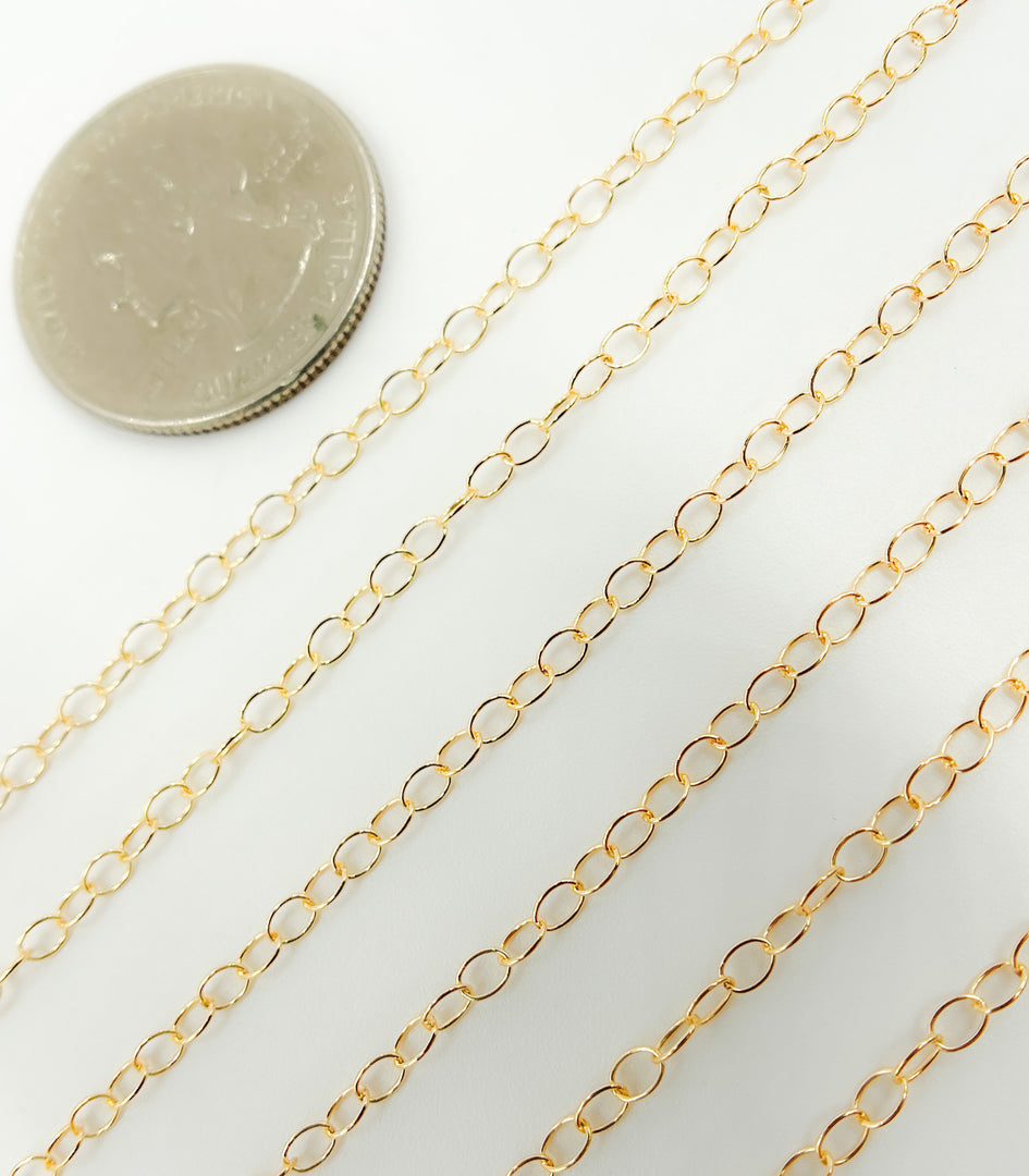 14k Gold Filled Oval Chain. 1310GF