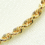 Load image into Gallery viewer, 030CRDP0L8L. 14K Solid Yellow Gold Rope Chain
