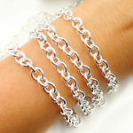 Load image into Gallery viewer, 925 Sterling Silver Smooth Hollow Circle Link Chain. V69SS
