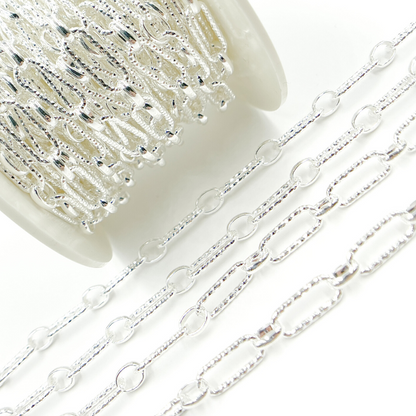 925 Sterling Silver Paperclip Chain