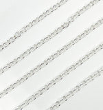 Load image into Gallery viewer, 925 Sterling Silver Round 3mm Link Chain. V116SS
