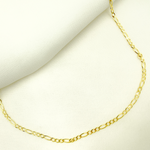 Load image into Gallery viewer, 058GL3BPT2A8L001. 14K Solid Gold Flat Figaro Chain
