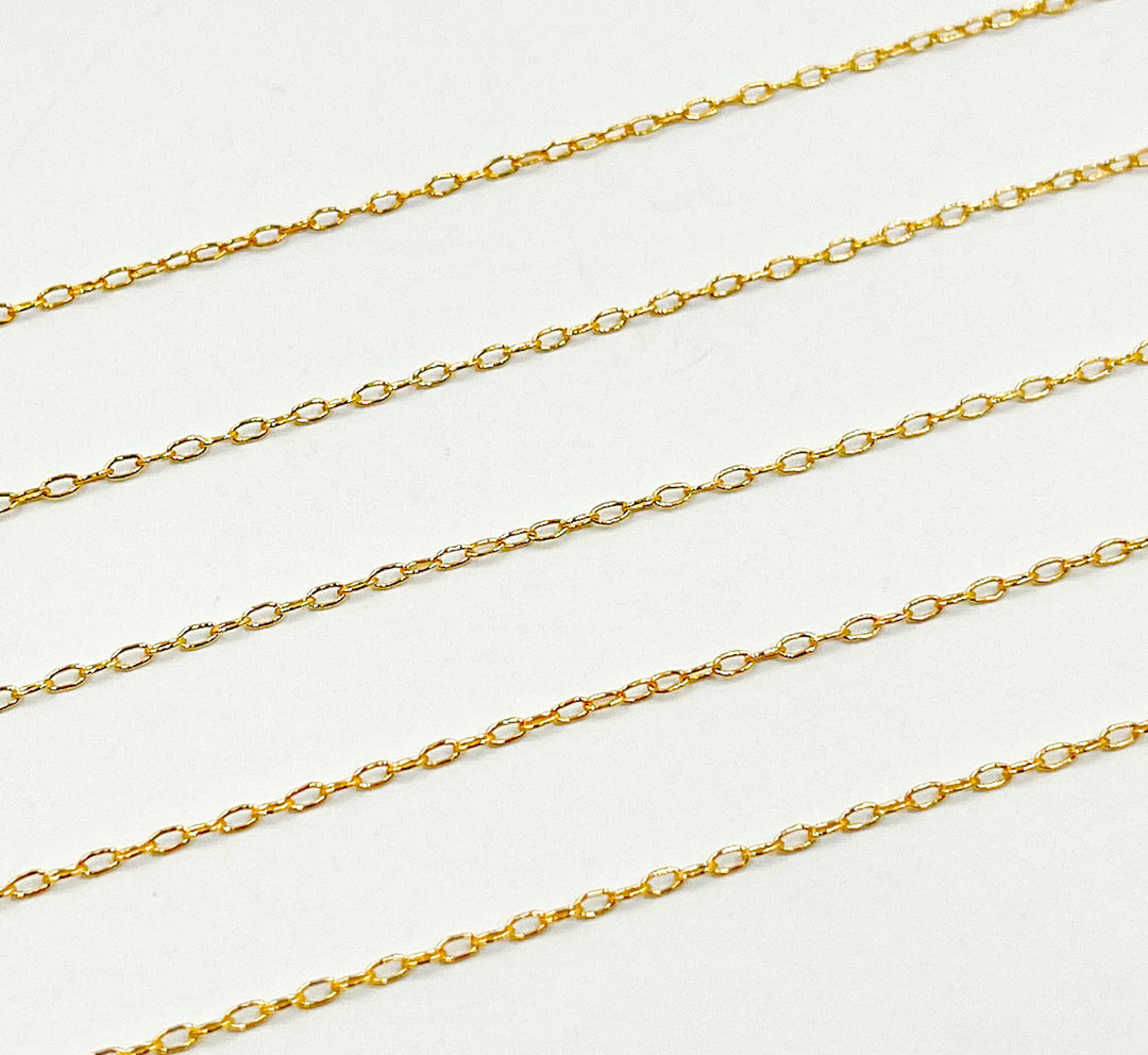 14k Gold Filled Cable Chain.  1218DGF