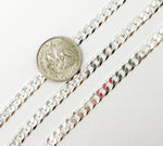 Load image into Gallery viewer, 925 Sterling Silver Flat Curb Chain. Y74SS
