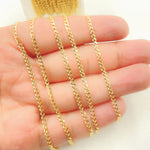 Load image into Gallery viewer, 050GMBG1T2A8L001byFt. 14K Solid Gold Flat Cuban Links Chain.
