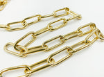 Load image into Gallery viewer, Gold Plated 925 Sterling Silver Thick Hollow Chain. 554MTGP
