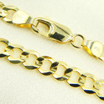 Load image into Gallery viewer, 120R13FG1T2A9L001. 14K Solid Yellow Gold Miami Flat Curb Chain
