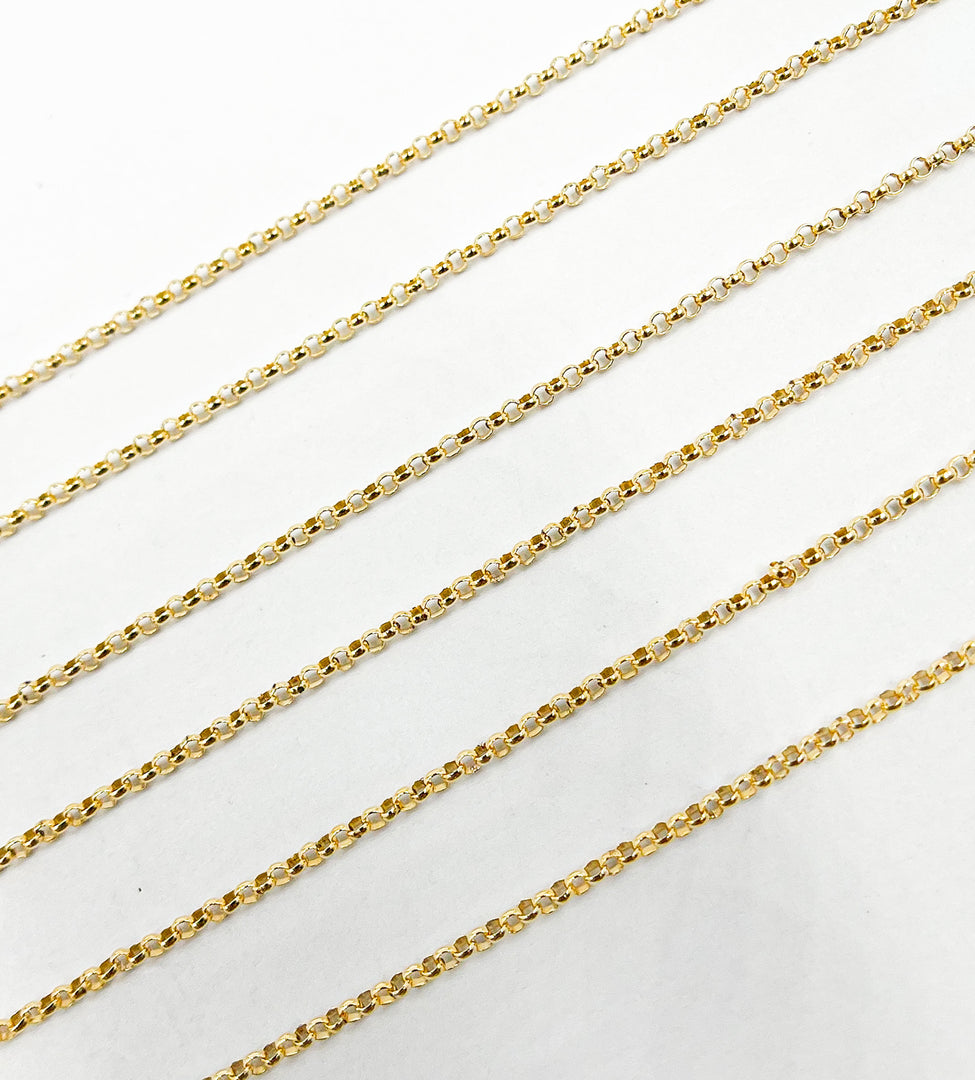 14K Gold Filled Chain Round Link. 441GF