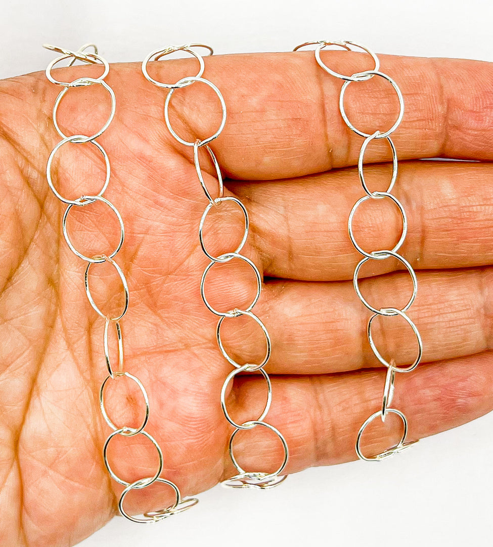 925 Sterling Silver Round Link Chain. 693SS