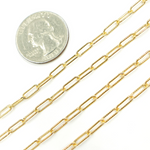 Load image into Gallery viewer, 2903LGF. 14K Gold Filled Hammered Paperclip Chain
