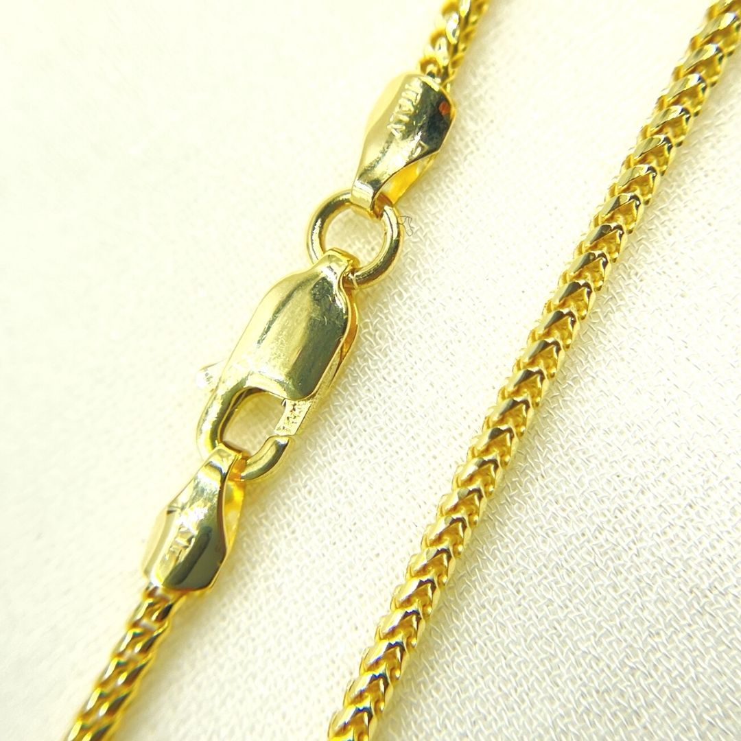 050FRFDT. 14K Solid Yellow Gold Fox Tail Chain