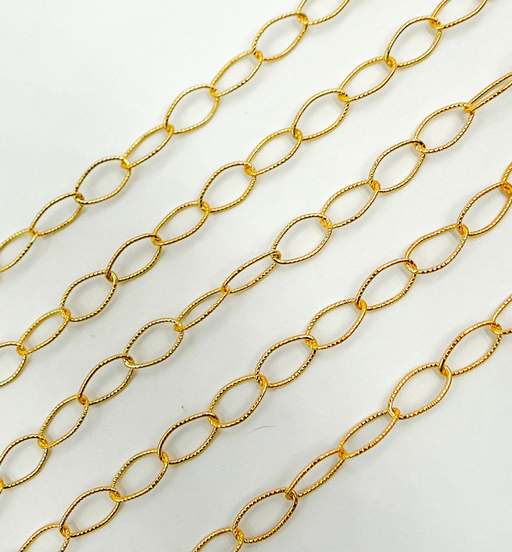 791TWGF. 14k Gold Filled Twisted Oval Link Chain