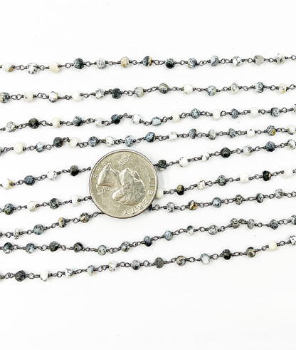 Dendrite Opal Wire Wrap Chain