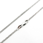 Load image into Gallery viewer, 030SP3T4WG. 14K Solid White Gold Wheat Chain
