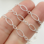 Load image into Gallery viewer, 925 Sterling Silver Twisted Oval and Round Link Chain. 738TWSS
