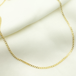 Load image into Gallery viewer, 05014513GD. 14K Solid Gold Flat Curb Chain
