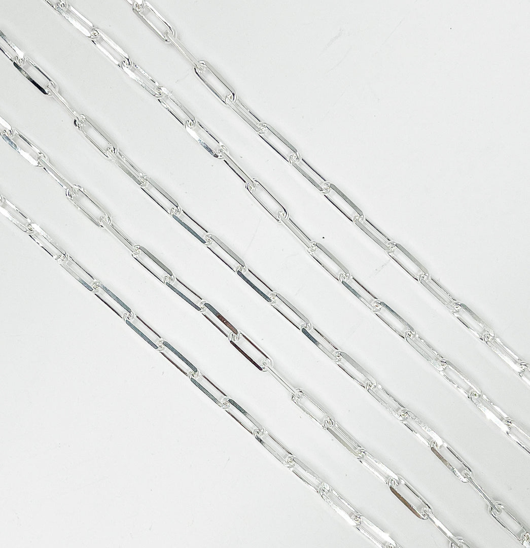 925 Sterling Silver Paperclip Chain. X26SS