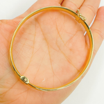 Load image into Gallery viewer, 14K Solid Gold Matte Textured Bangle