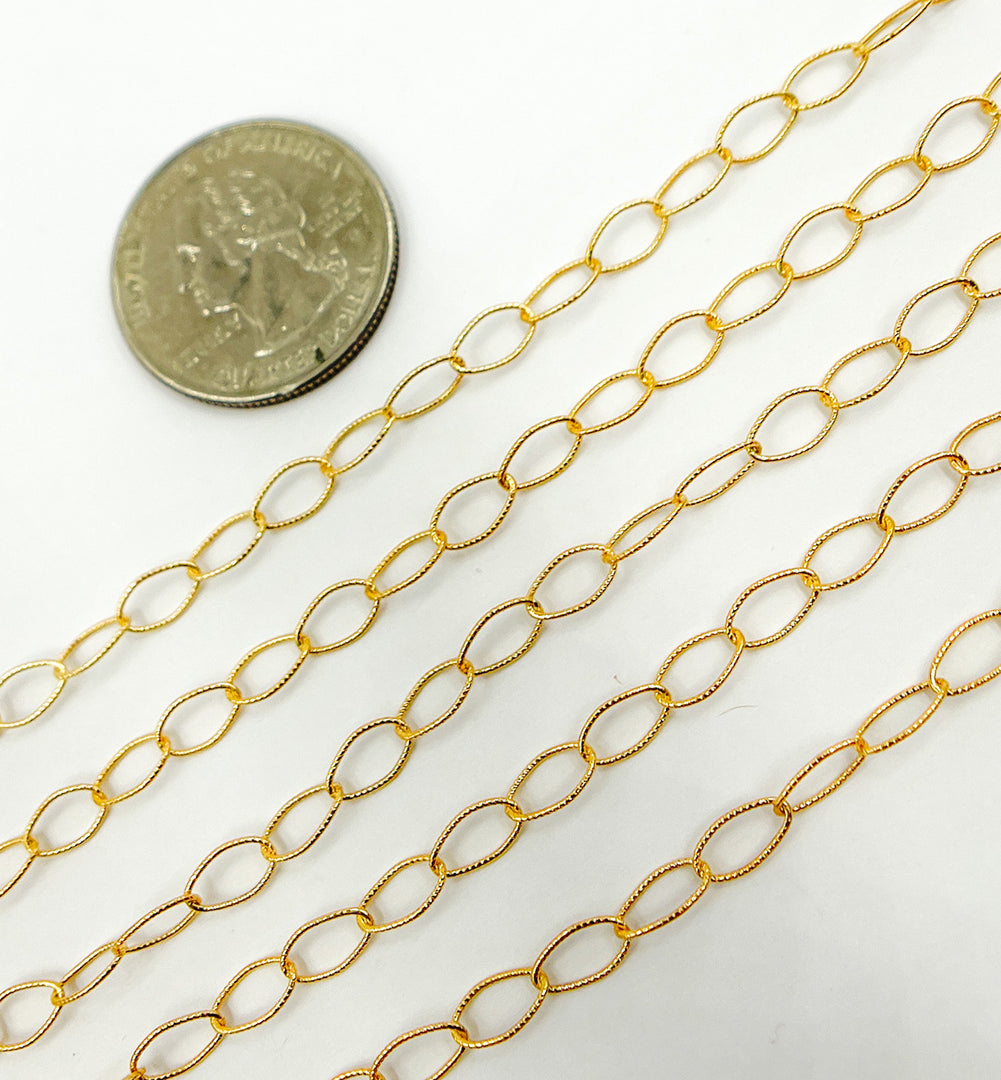 791TWGF. 14k Gold Filled Twisted Oval Link Chain