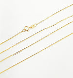 Load image into Gallery viewer, 030R08BL4L024. 14K Solid Gold Flat Cable Chain
