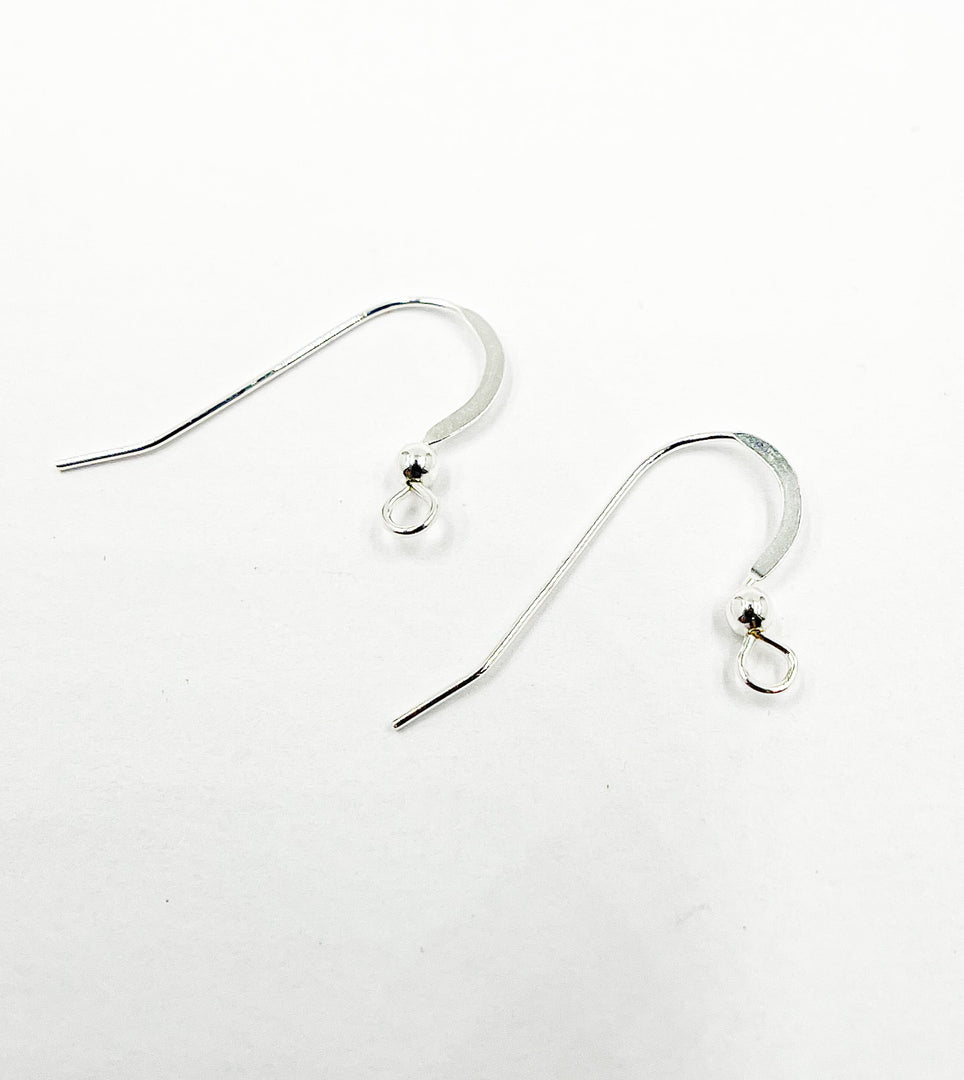 925 Sterling Silver Hook Ear Wire. EW2