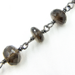 Load image into Gallery viewer, Smoky Quartz Oxidized Wire Chain. SMQ15
