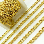 Load image into Gallery viewer, Gold Plated 925 Sterling Silver Curb Marina Chain. Y59GP
