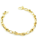 Load image into Gallery viewer, 14K Solid Gold Oval Bracelet
