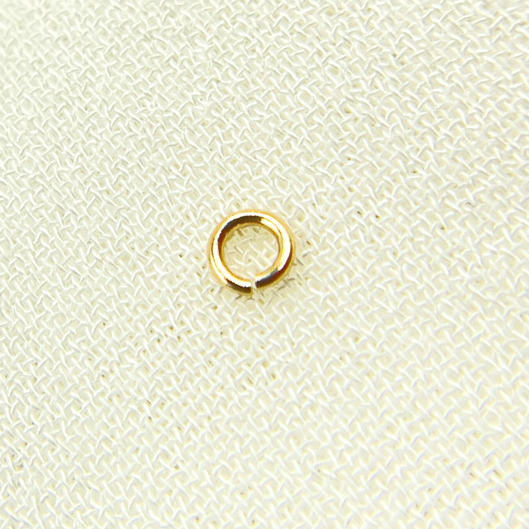 14K Solid Yellow Gold Open Jump Ring 24ga 2.5mm