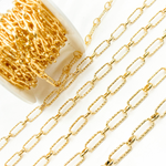 Load image into Gallery viewer, Gold Plated 925 Sterling Silver Paperclip Chain. V166GP
