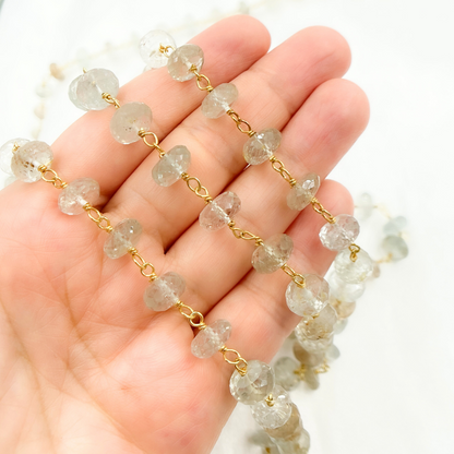 Imperial Topaz Gold Plated Wire Chain