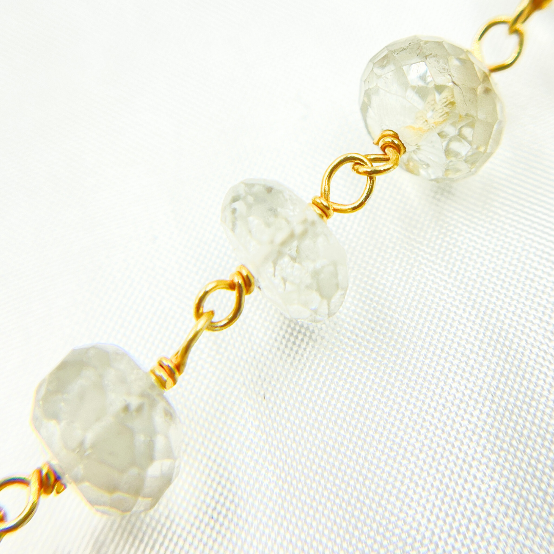 Imperial Topaz Gold Plated Wire Chain