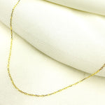 Load image into Gallery viewer, 025FCLT5. 14K Solid Yellow Gold Diamond Cut Paperclip Link Chain
