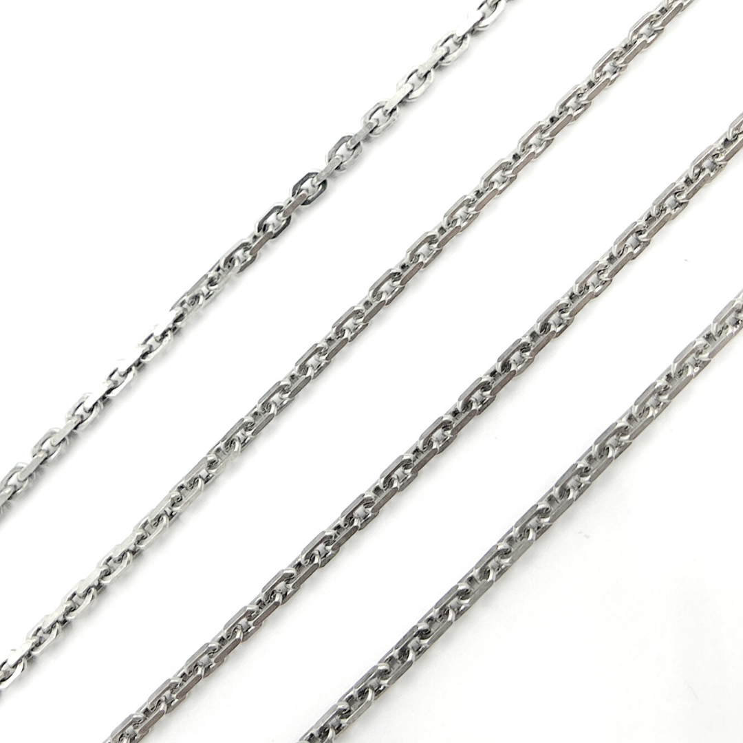 Oxidized Sterling Silver Thick Box Link Chain