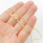 Load image into Gallery viewer, 05014513GD. 14K Solid Gold Flat Curb Chain
