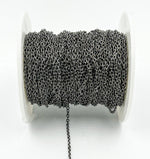 Load image into Gallery viewer, Black Rhodium 925 Sterling Silver Cable Chain. BR3
