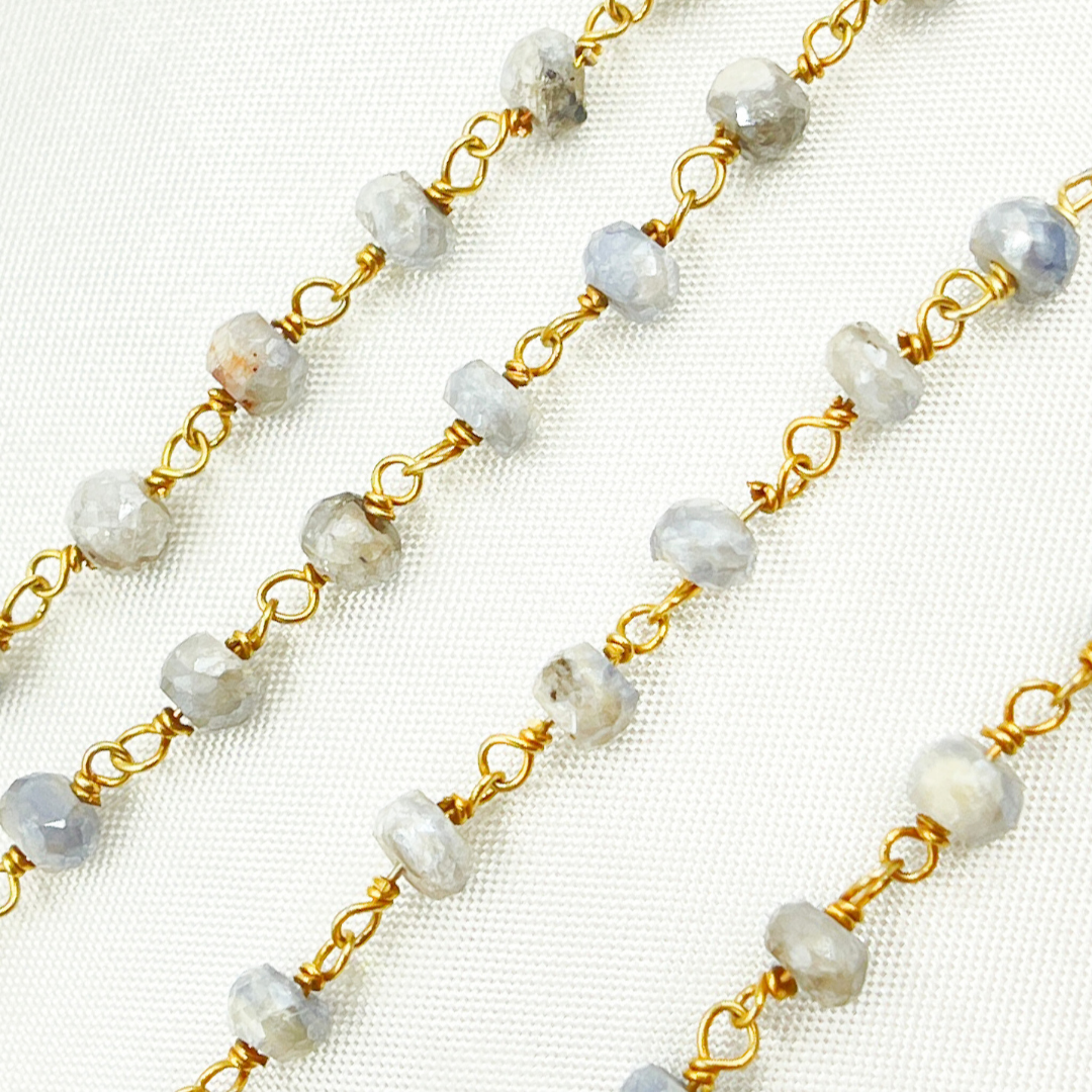 Coated Quartz Gold Plated Wire Chain