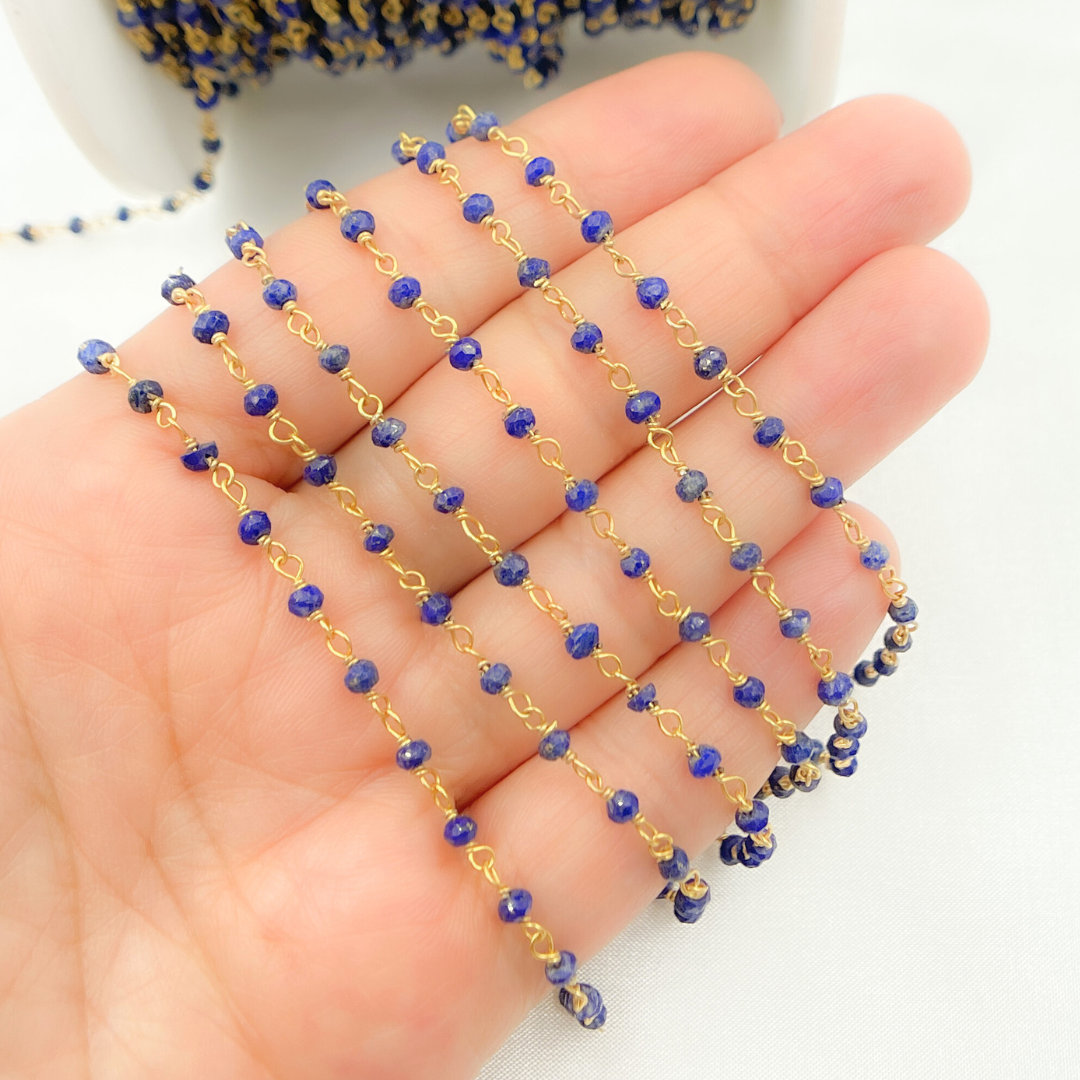 Lapis Lazuli Wire Chain