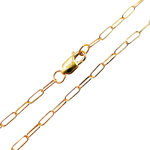 Load image into Gallery viewer, 14k Gold Filled Finished Paperclip Link Necklace. 1606Necklace
