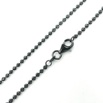 Load image into Gallery viewer, DCB200BR. Sterling Silver Black Rhodium Necklace
