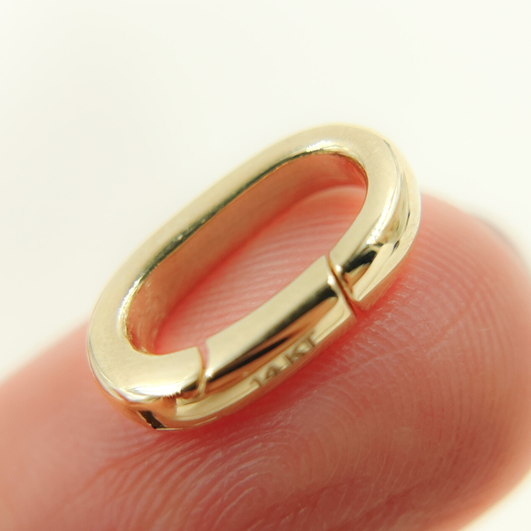 14k Solid Gold Oval Clasp. 694-14K