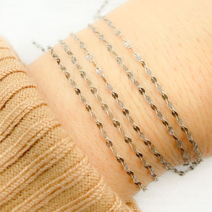 Oxidized 925 Sterling Silver Fancy Marina Chain